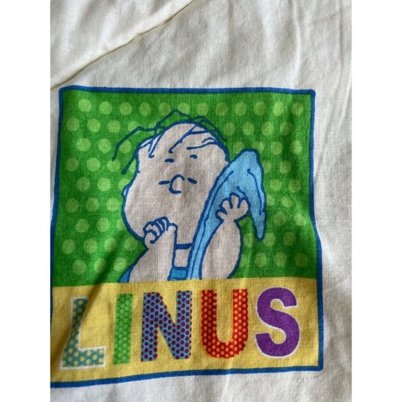 VTG Peanuts Snoopy Friends Comforter Charlie Linus cartoon 80 90s duvet blanket - Picture 11 of 16
